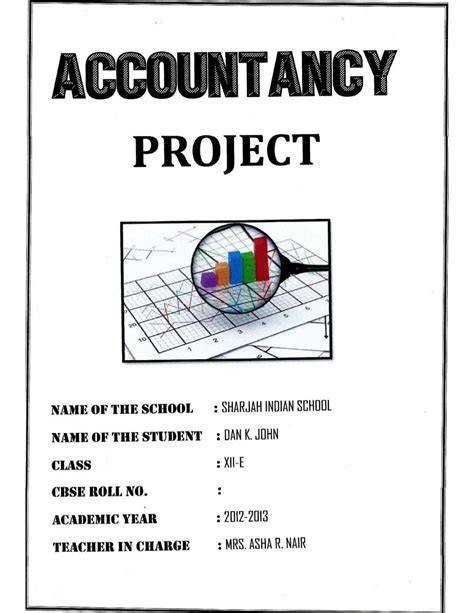 accountancy project class 12