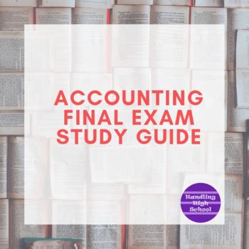 accounting 1 semester final exam study guide