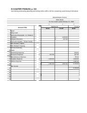 Accounting 8 4 Mastery Problem Century 21