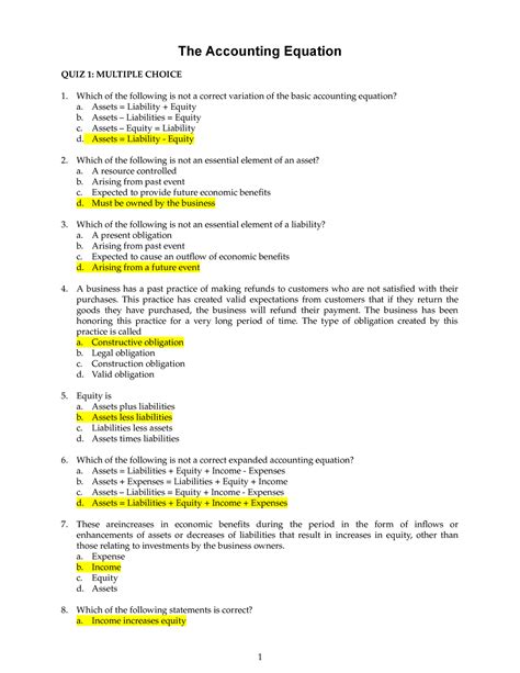 Accounting Equation Quiz And Test Accountingcoach Accounting Practice Worksheet - Accounting Practice Worksheet