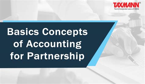 Accounting For Partnership Basic Concepts