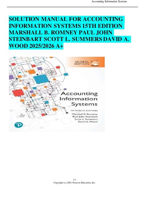 Accounting Information Systems Romney Solution