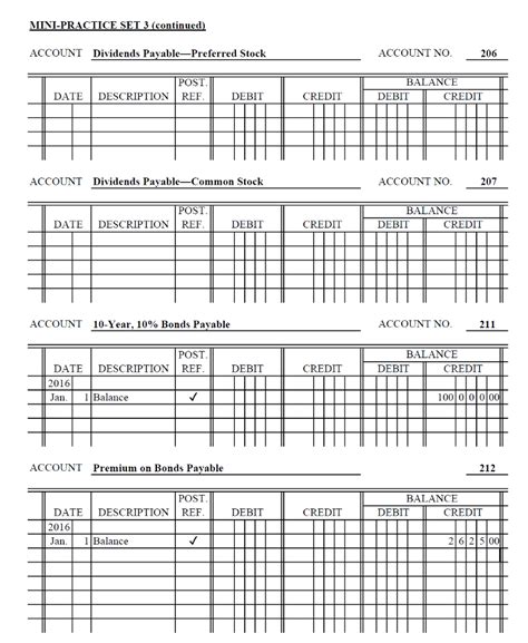 accounting mini practice set 4 answers