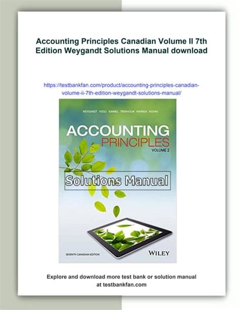 Accounting Principles 7th Edition Solutions