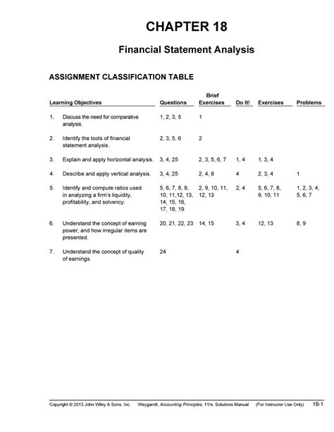 Accounting Principles Chapter 18 Solutions Ganlanore