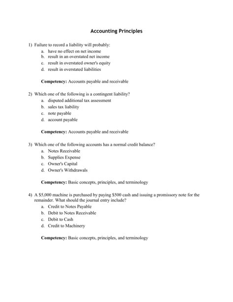Accounting Principles Fbla Pbl