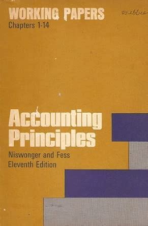 Accounting Principles Working Papers Chapters 1 13