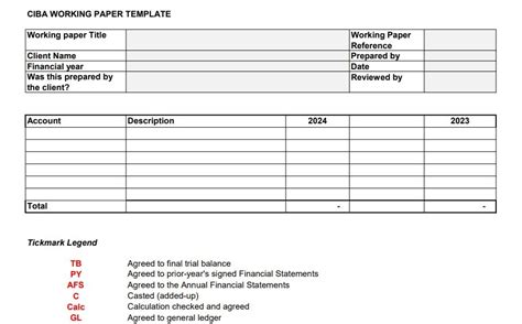 Accounting Working Papers