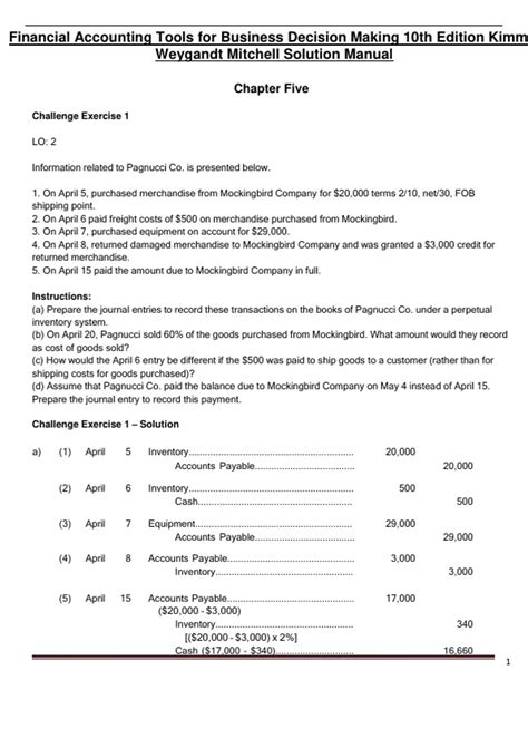 Read Online Accounting Book 10Th Edition Chapter13Th Solution 