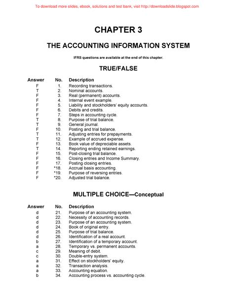 Download Accounting Chapter 3 Test 