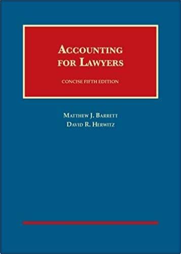 Full Download Accounting For Lawyers Herwitz Instructor Ebook Download 