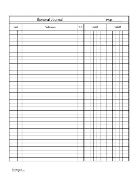 Read Accounting Journal Entry Template 