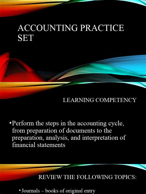 Read Accounting Practice Set Solutions 