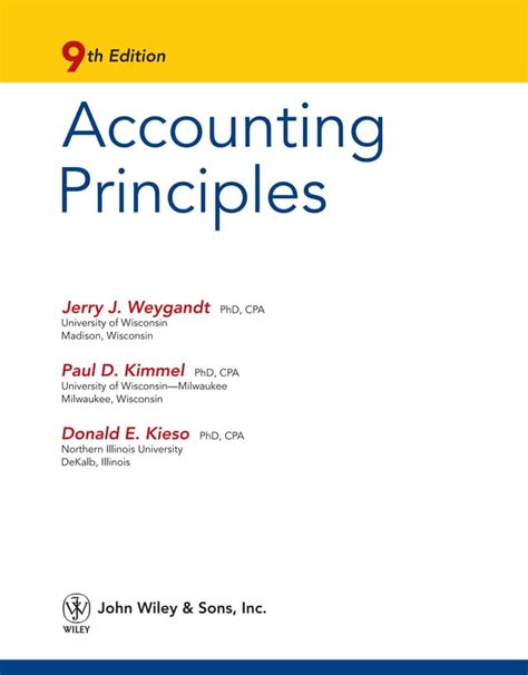 Download Accounting Principles Kieso 9Th Edition 