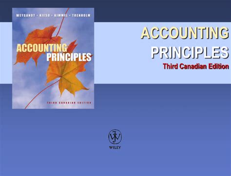 Read Online Accounting Principles Third Canadian Edition Doc 