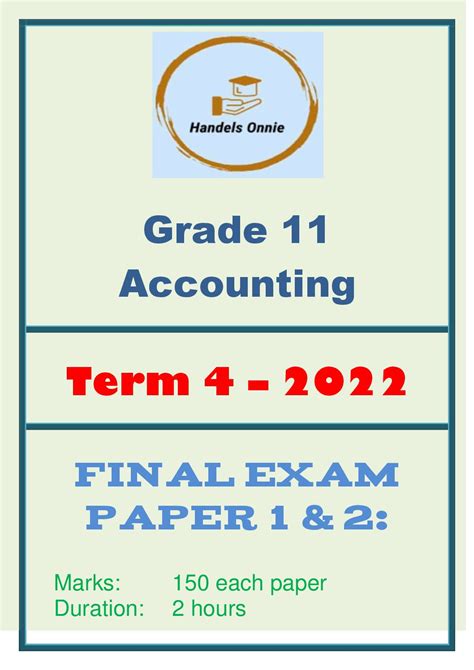 Read Accounting Question Paper Grade 11 Final Exam 