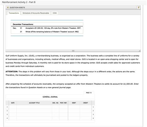 Read Accounting Reinforcement Activity 2 Part B Answers 