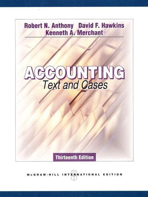 Read Accounting Text And Cases Anthony 