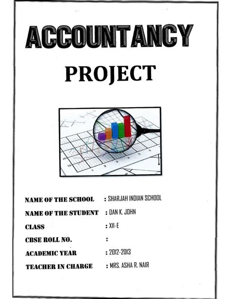 accounts project class 12 comprehensive problem