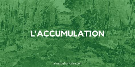 Accumulation Figure De Style