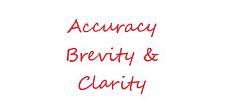 Accuracy Brevity And Clarity The Quot Abcs Quot Abc Of Writing - Abc Of Writing