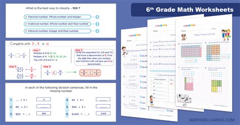 Ace 6th Grade Math With Interactive Games And 6th Grade Math Worksheet Packet - 6th Grade Math Worksheet Packet