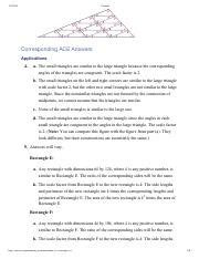 Ace Applications Stretching And Shrinking Answers