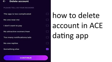 ace dating app delete account