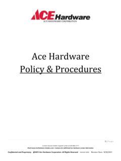 Ace Hardware Policy Procedures