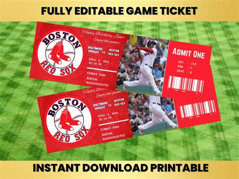 Ace Ticket Red Sox