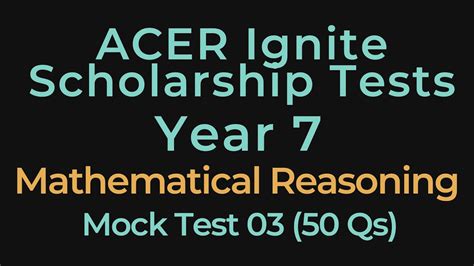 Acer Practice Test Year 7 Free