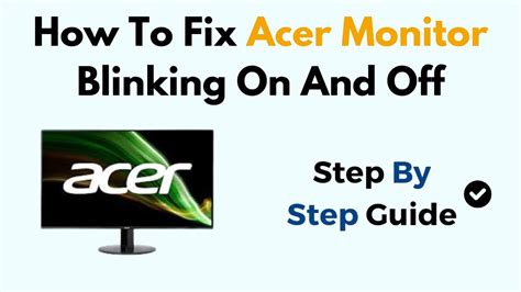 Acer Screen Blinking