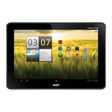 Read Online Acer Iconia A200 User Guide 