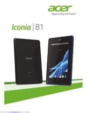 Read Acer Iconia B1 User Guide 