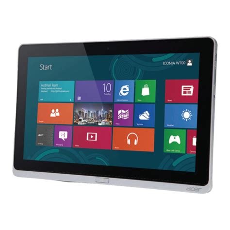 Read Acer Iconia W700 User Guide 