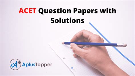 Acet Question Papers