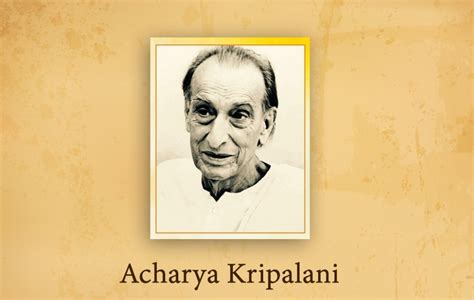 acharya kripalani biography sample