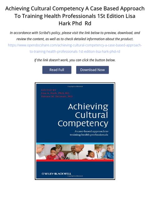 Achieving Cultural Competency A Case Based Approach To Training Health Professionals