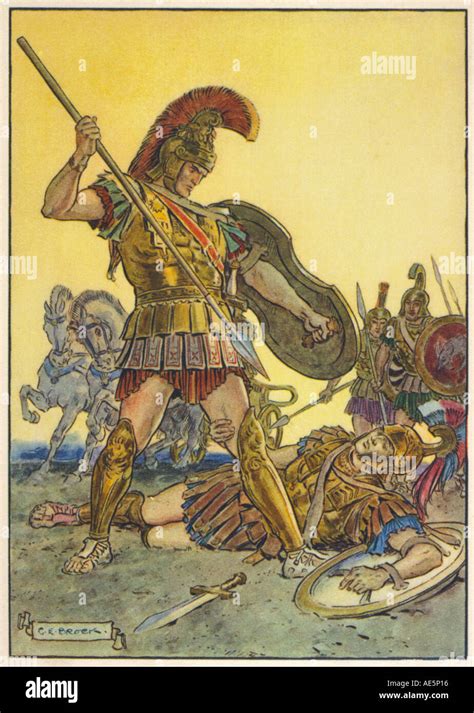 achilles ruft hektor