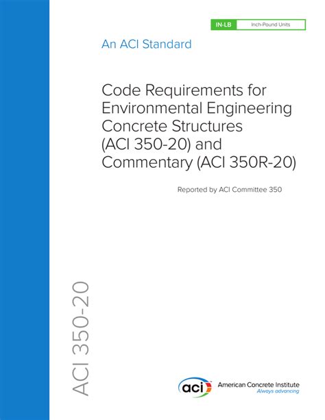 Aci 350 Environmental Structures Code And Commentary Voting Subcommittee Members
