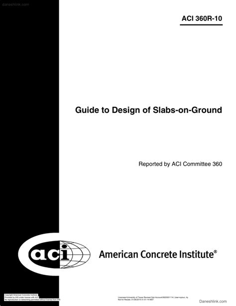Aci 360r 10
