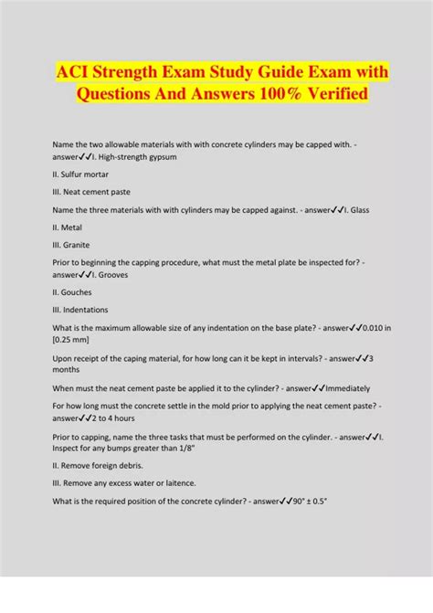Aci Diploma Study Guide
