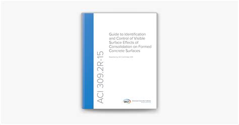 Read Online Aci 309 2R 15 Guide To Identification And Control Of 