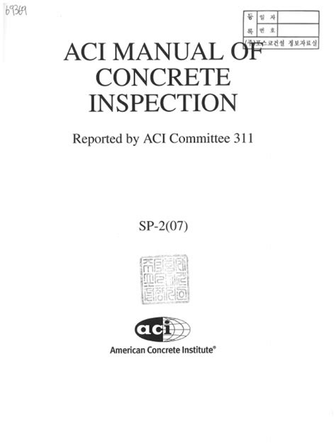 Read Online Aci Manual Of Concrete Inspection Pdf Download 