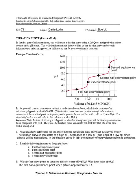 Acid Base Titrations Pre Lab Answers Chem Fax