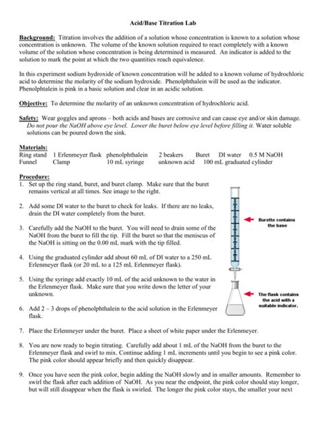 Download Acid Base Titration Lab Pre Lab Answers 