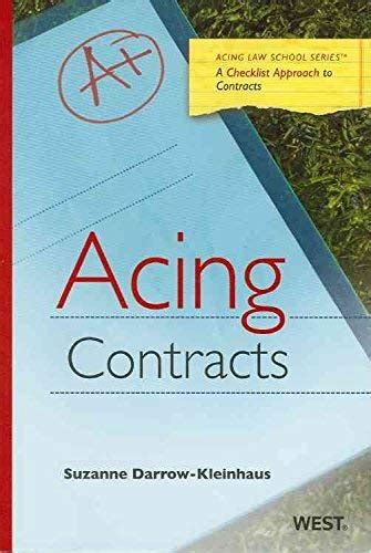 Download Acing Contracts Acing Law School Series 