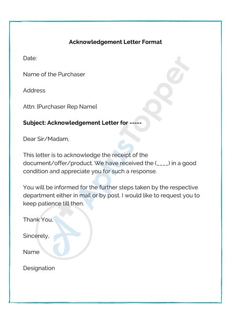 Acknowledgement Letter Sample For Check Received