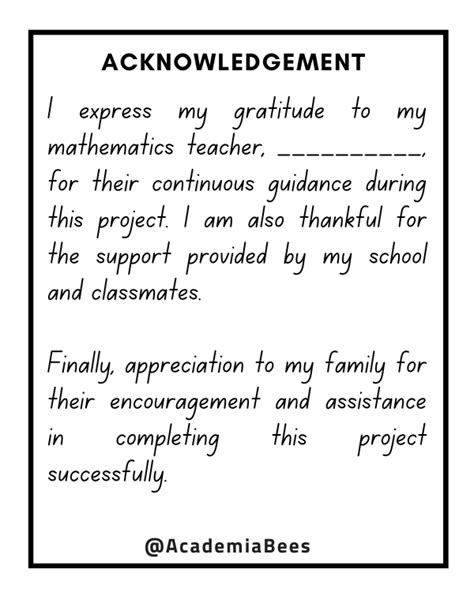 Acknowledgement Of Mathematics