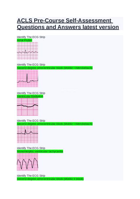 Read Online Acls Precourse Self Assessment Answers 2013 